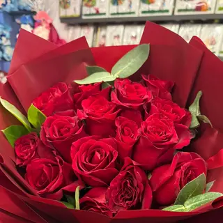 Buchet 15 Trandafiri rosii