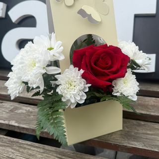 Oferta zilei - Cosulet cu crizantema si trandafir