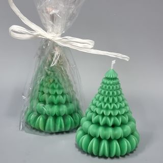 Lumanari handmade bradut 10 cm set 2 bucati