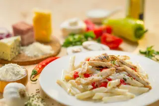 Penne cu pui