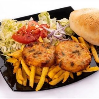 Kebab la farfurie veggie