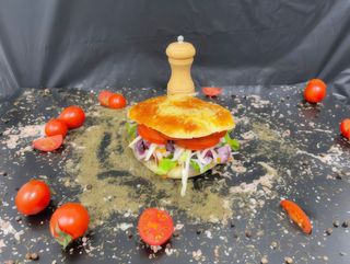 Shaorma chifla vegetariana