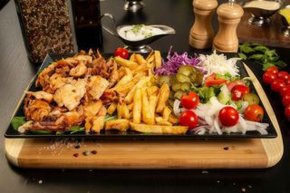 Shaorma la farfurie pui