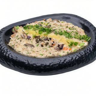 Risotto cu mix de ciuperci si crema de trufe