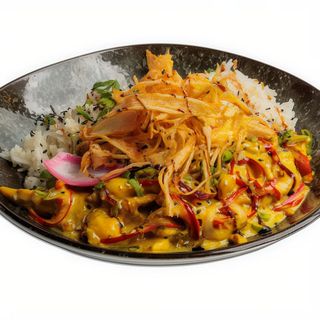 Piept de pui cu mango si sos curry