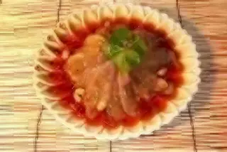 Carne si burta de vita in sos de soia