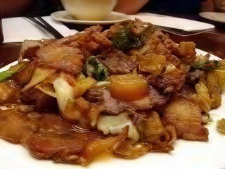 Carne afumata in sos picant