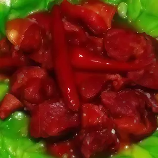 Pulpa de vita cu sos chinezesc