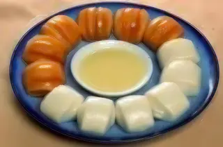 Man Tou in ulei cu sos de lapte