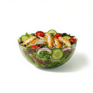 Salata Greceasca cu Pui Crocant