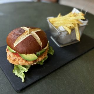 Homemade Salmon Burger