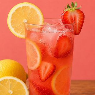 Limonada Hello Donuts cu piure capsuni Toschi 330 ml