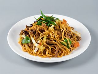 Bún xào thịt bò