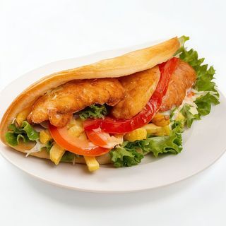 Sandwich cu snitel din pui mic