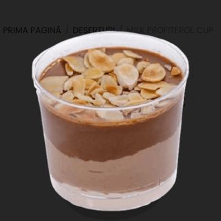 Milk profiterol cup