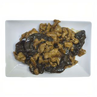 Porc cu ciuperci negre