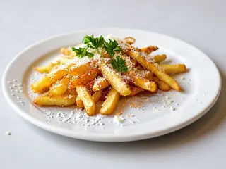 Cartofi proaspat prajiti cu parmezan si patrunjel - 260g