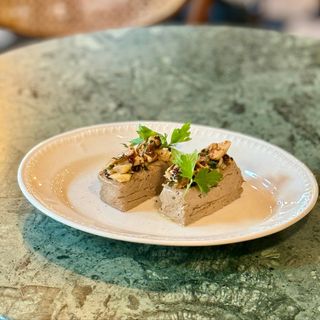 Beef liver pate with truffles and porcini mushrooms