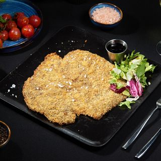 Şniţel din muşchi de vită cu dulceaţă de afine