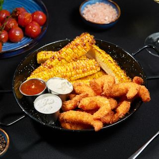 Tigaie cu Creveti Panko