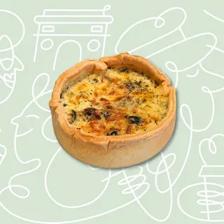 Quiche cu praz si masline