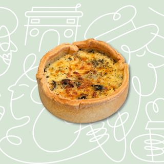 Quiche cu praz si masline