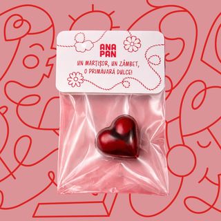 Martisor Pralina – Capsuni 8g