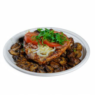 Piept de pui la grătar ciuperci