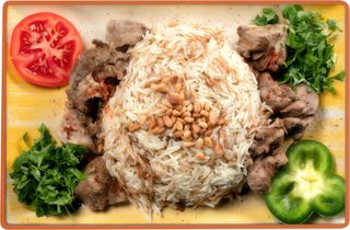 BRIANI CU CARNE DE VITA SI OREZ CU FIDEA