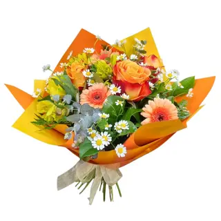 Buchet in nuante calde 