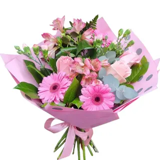 Buchet in nuante de roz