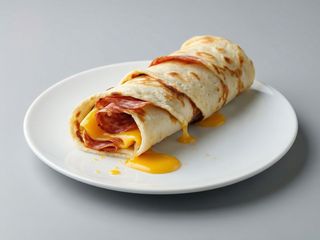 Clatite cu salam si cascaval