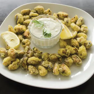 Midii date prin mălai și sos tzatziki/200gr/90ml