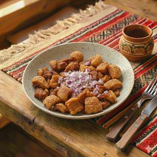 Jumeri crocante cu ceapa rosie 150g