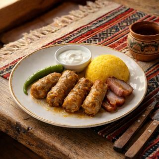 Sarmalute haiducesti cu afumatura si mamaliguta 350g