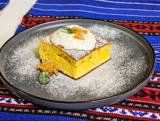 Malai in lapte cu crema de branza si portocala confiata 200g