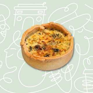 Quiche cu praz si masline
