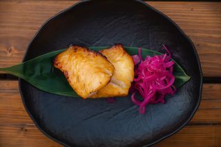 Chilean sea bass yuzumiso glazed