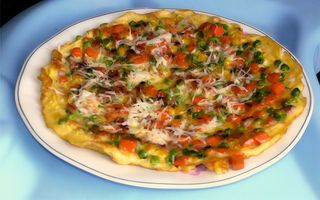 Omleta mexicana (3 oua)