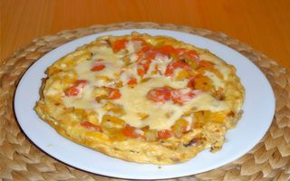 Omleta spaniola (3 oua)