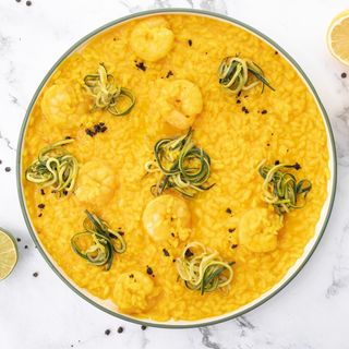 Risotto cu creveți și zucchini - 450g