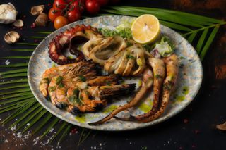 Grătar de fructe de mare - 400/100 gr