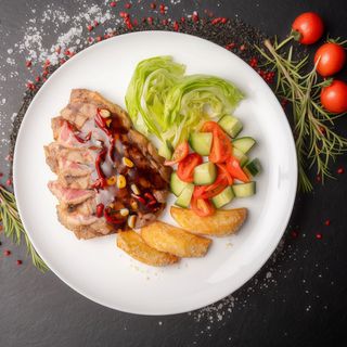 Antricot de vită cu sos de stridii - 200/150/100/50 gr