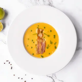 Supă cremă de linte cu pancetta - 300g