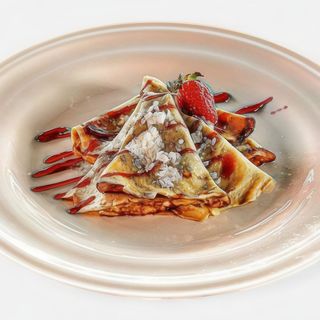 Clatite cu dulceata de capsuni