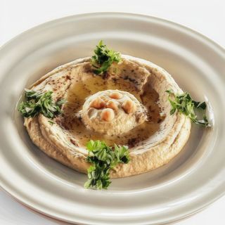 Hummus cu lipie prajita