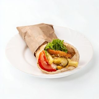 Lipie cu snitel din pui mare