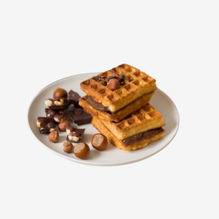 Waffle cu dulceata de visine