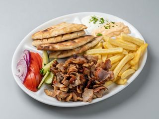 Gyros la farfurie