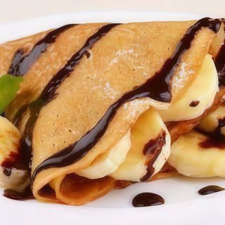 Clătite cu ciocolată și banană